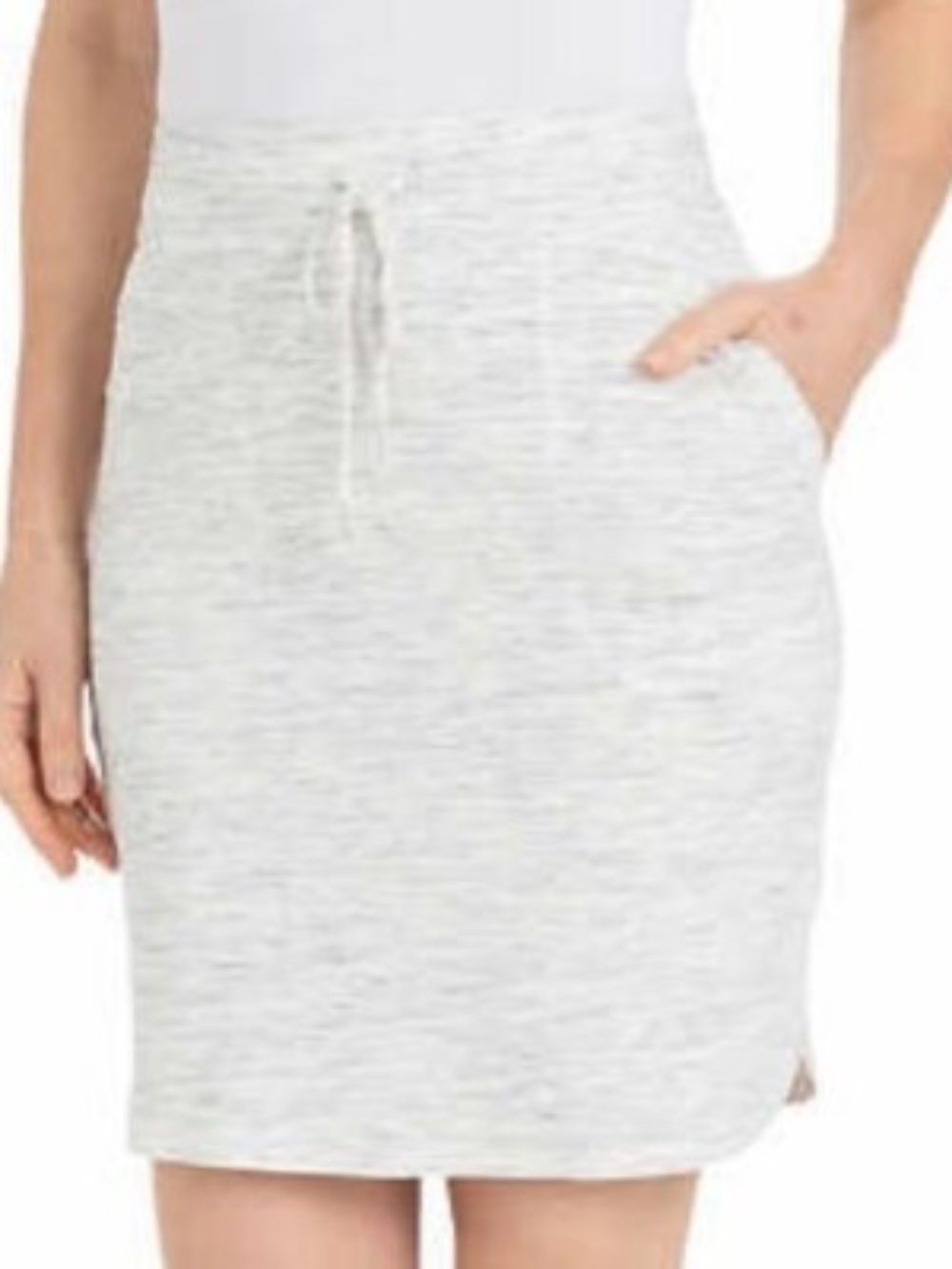 Hilary‎ Radley Ladies' Space Dye Pull-On Skirt Grey S